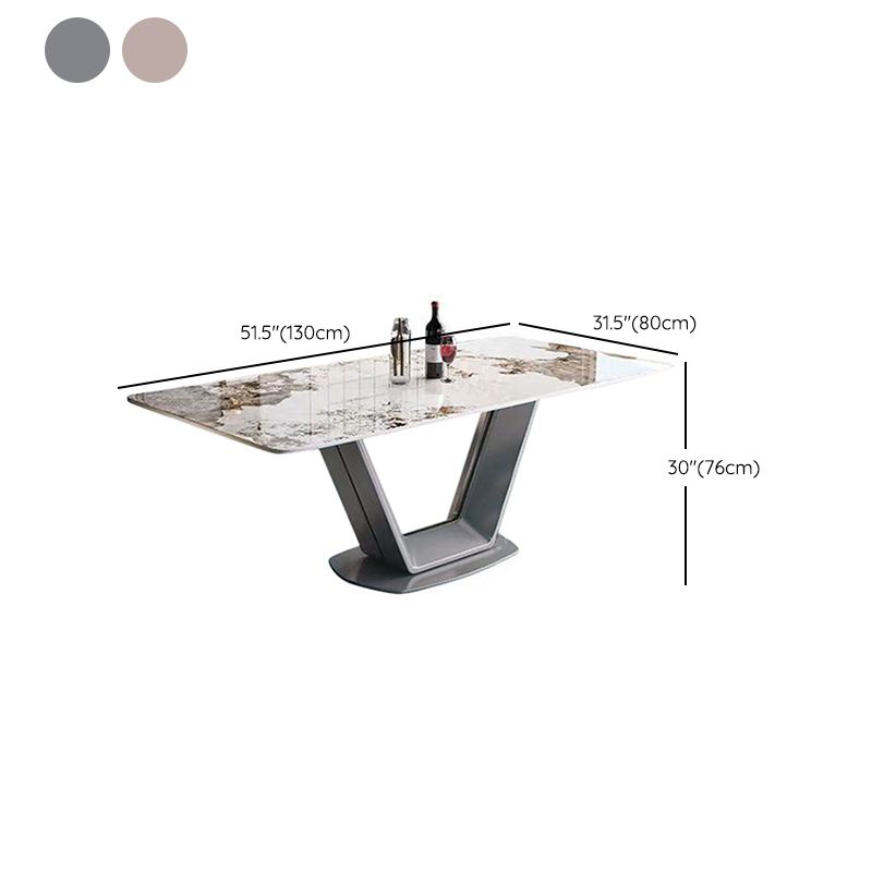 Dining Room Dinner Kitchen Table Dining Table with Pedestal Base