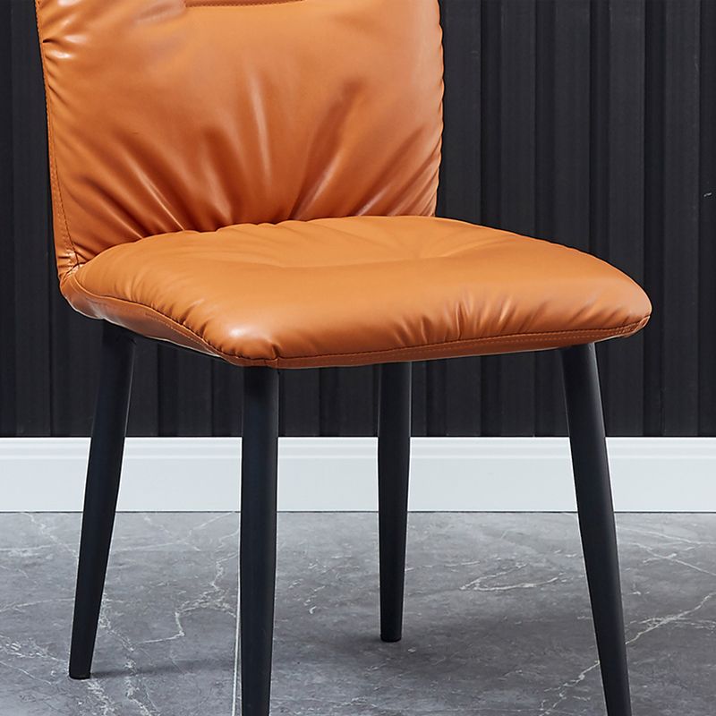Dining Room Side Chairs Industrial Faux Leather Kitchen Chair for Home