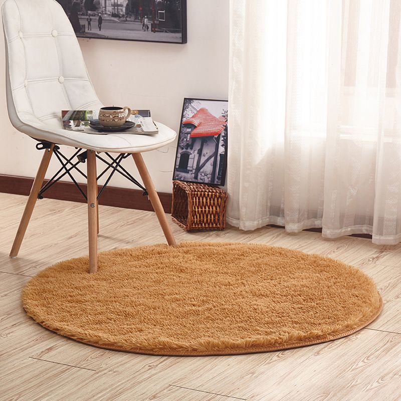 Pretty Minimalistic Rug Multicolor Solid Color Rug Machine Washable Non-Slip Pet-Friendly Rug for Home