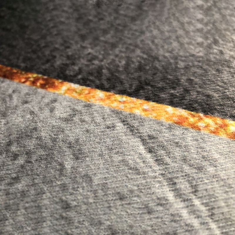 Schwarzer Vintage-Teppich, grafischer Polyester-Teppich, waschbarer Teppich für Heimdekoration