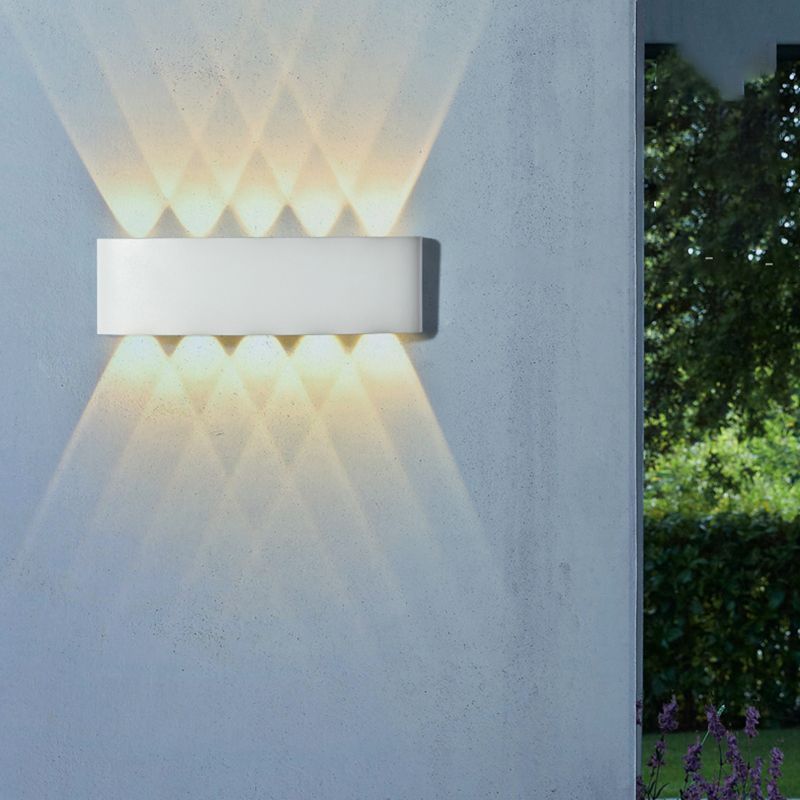 Contemporary Style Rectangle Wall Lights Metal Wall Mount Lights