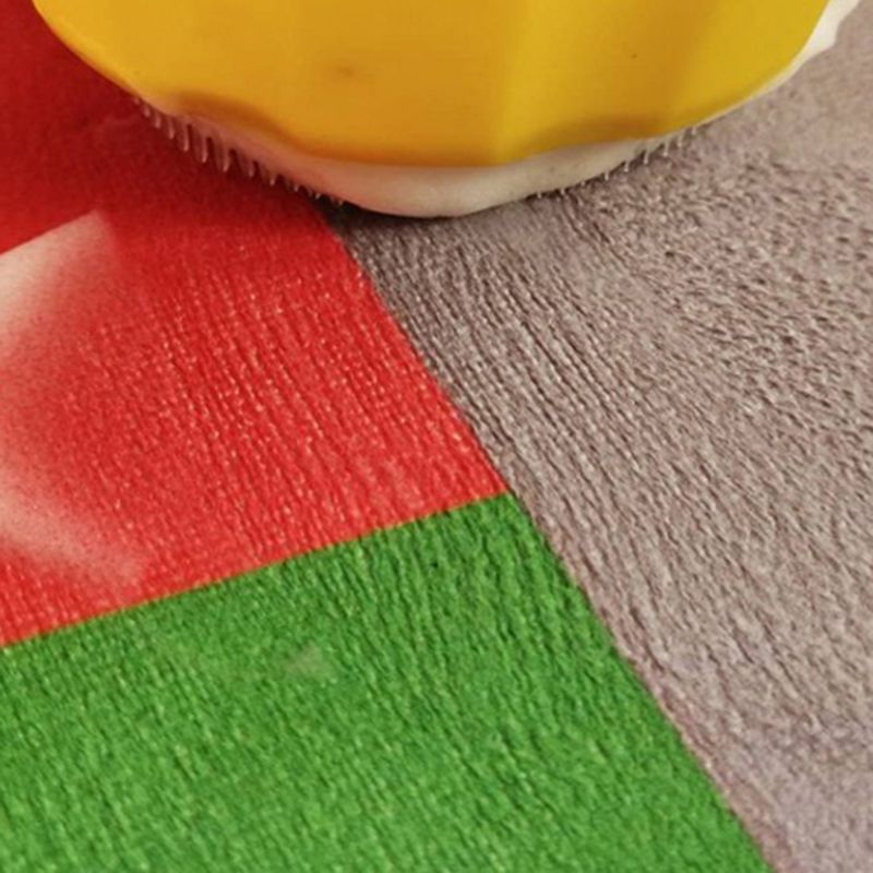 Brown Retro Teppich Polyester Grafikbereich Teppichwaschmaschine für Wohnkultur