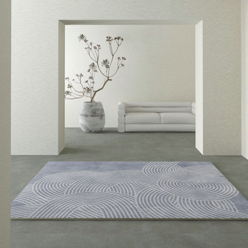 Light Brown Modern Carpet Polyester Graphic Carpet Washable Carpet for Living Room