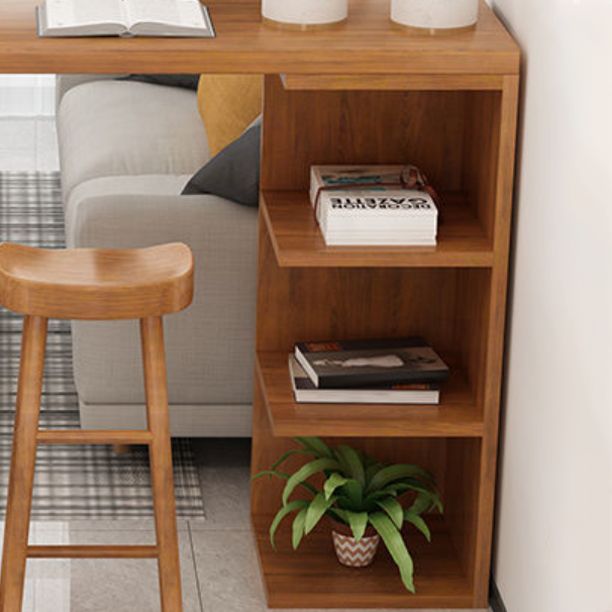 Brown Bar Stool and Table Set 1/3 Pieces Solid Wood Pub Dining Set