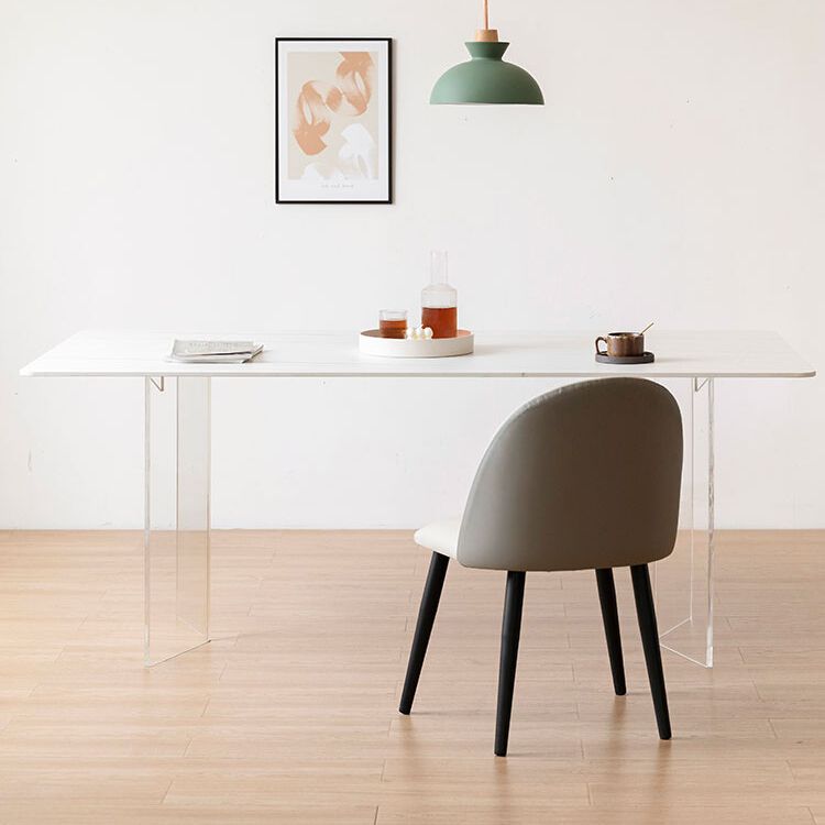 Designer Home Table and Chairs 1/4/5 Pieces Acrylic Dining Room Set