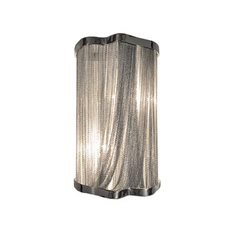 Glands en aluminium Flush Sconce Contemporain 1-Light Finish Finish Murd Murd Light