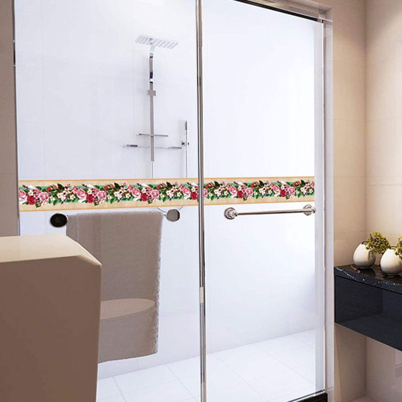 2 Pcs Blooming Peonies Wallpapers Pick Up Sticks Farmhouse Bathroom Wall Art, 33' x 4"