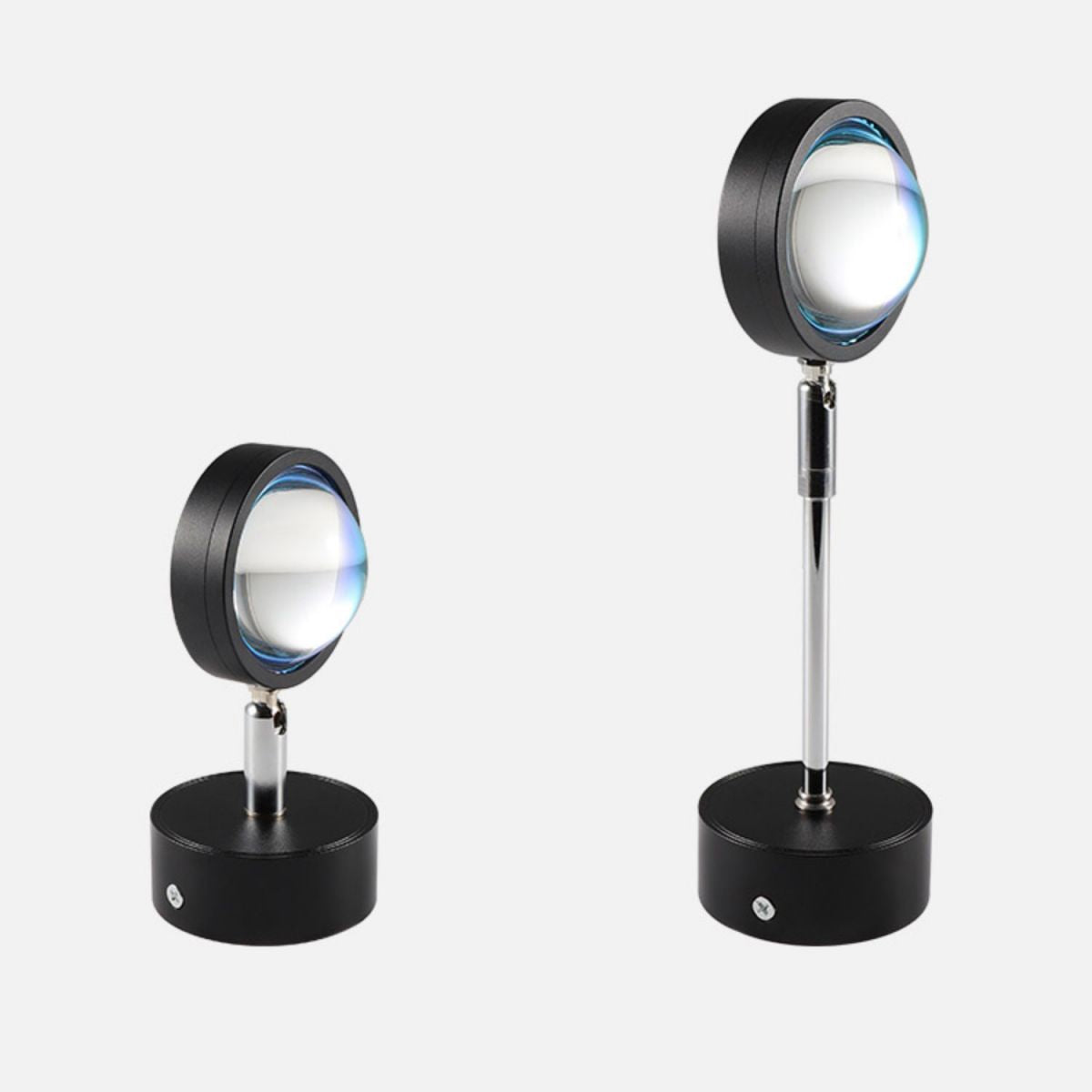 Black Sunset Projector Wall Lamp Decorative LED Metal Sconce Light with Swivel