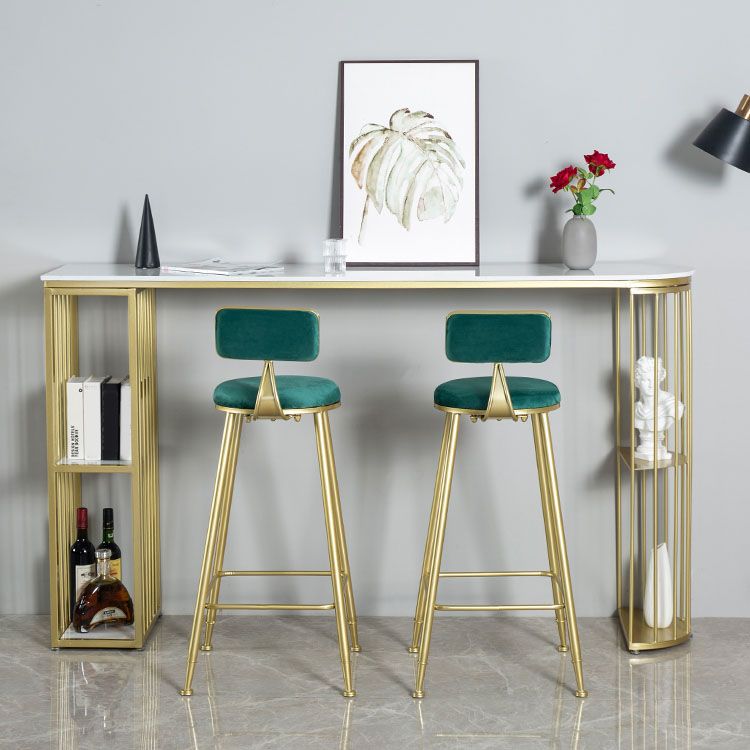 Glam Table and Stool Set Oval 1/2/3 Pieces Bar Pub Table Set