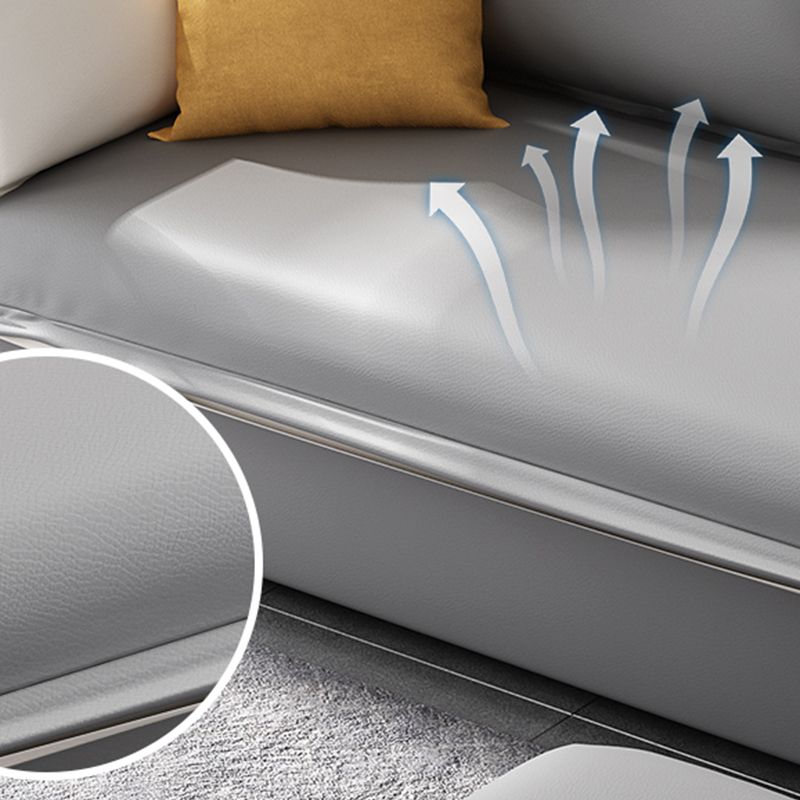 31" Wide Glam Futon Sofa Bed Gray Futon Sleeper Sofa with Storage