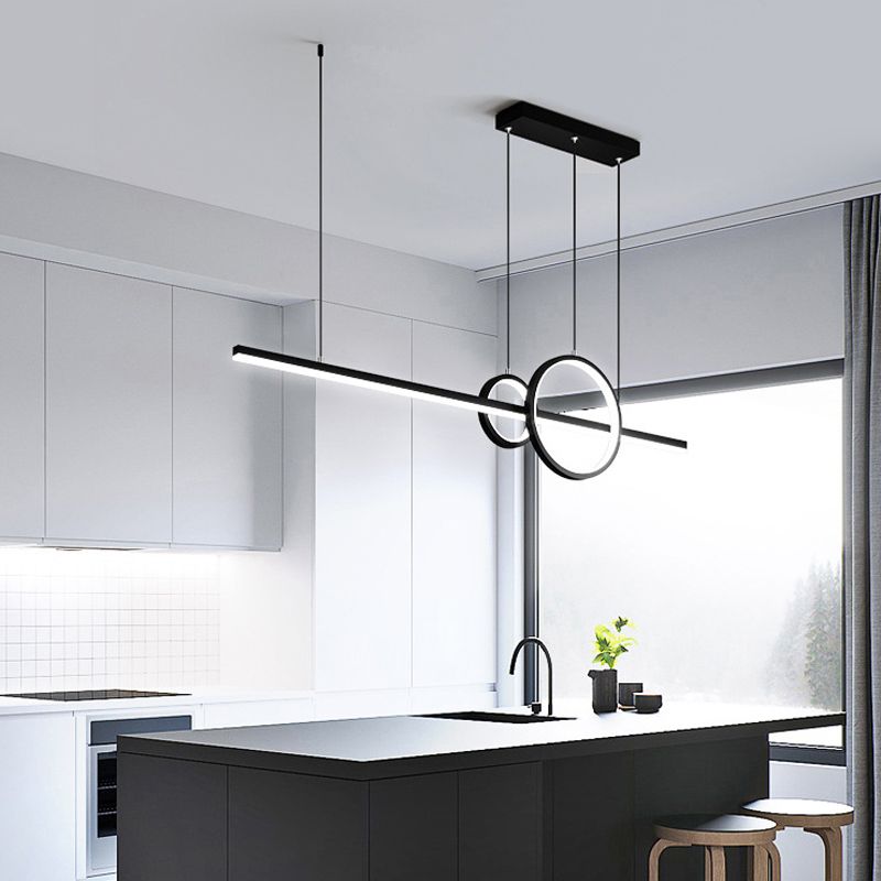 3-Lights Modernist Island Pendants Metal Pendant Lights for Dining Room