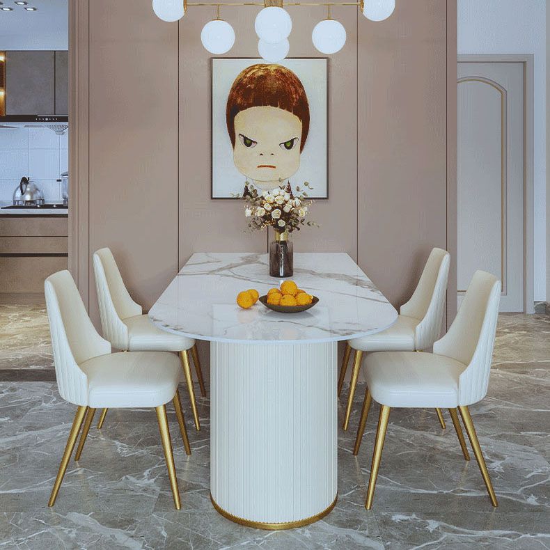 1/2/3/5 Pcs Dining Table Set with Chair Sintered Stone Dining Table Set