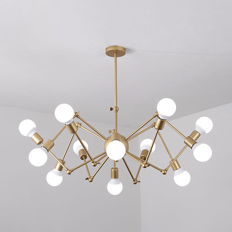 Spider Metal Chandelier Pendant Vêtements de style industriel Store de plafond