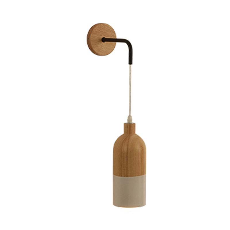Moderne Stil Geometrische Wandlampen Holz 1 Lichtwandbeleuchtung Armaturen