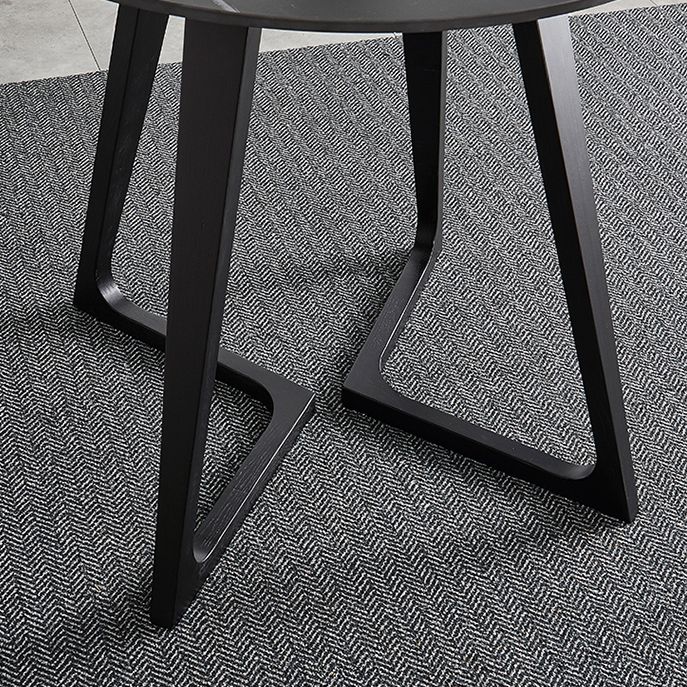 Meubles de style industriel de table à manger en pierre de double piédestal pour d'intérieur