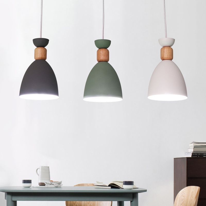 Decke im Nordischen Deckenanhänger Goblet -geformte hängende Leuchte mit Metallschatten für Esszimmer