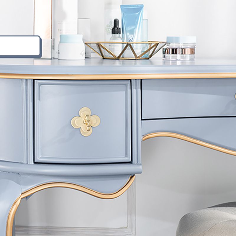 Victorian  3-Drawer Makeup Counter Solid Wood Vanity Dressing Table