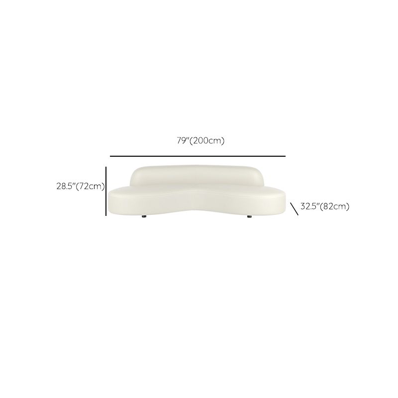 Scandinavian Beige Sectional Sofa with Tight Back Armless Sofa