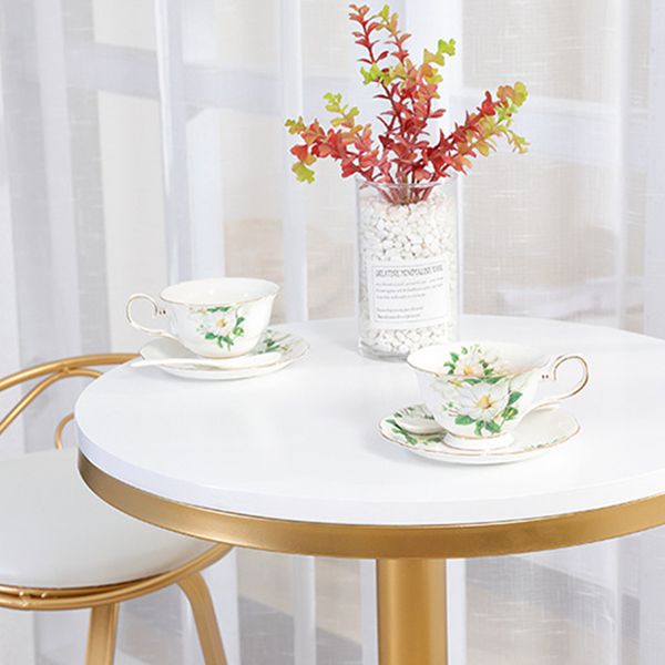 1/3 Pieces Bar Stool and Table Modern Style Round Pub Table Set