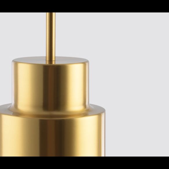 Metalen cilinderhangende verlichtingsarmatuur eenvoudige stijl hanglamp lichtbarmsel in goud