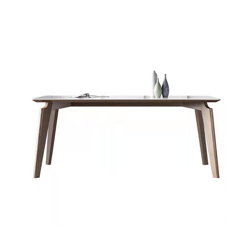 White Rectangle Dining Table Set 1/4/5 Pieces Wooden Dinette Set for Home