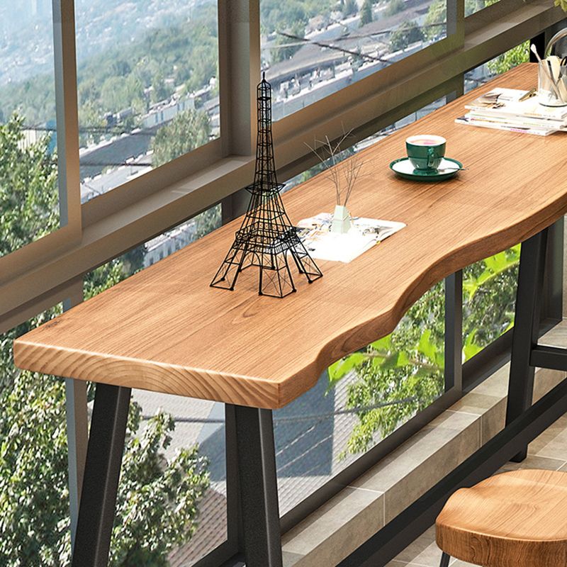 Industrial Rectangle Bar Counter Table Wooden Bar Counter Table