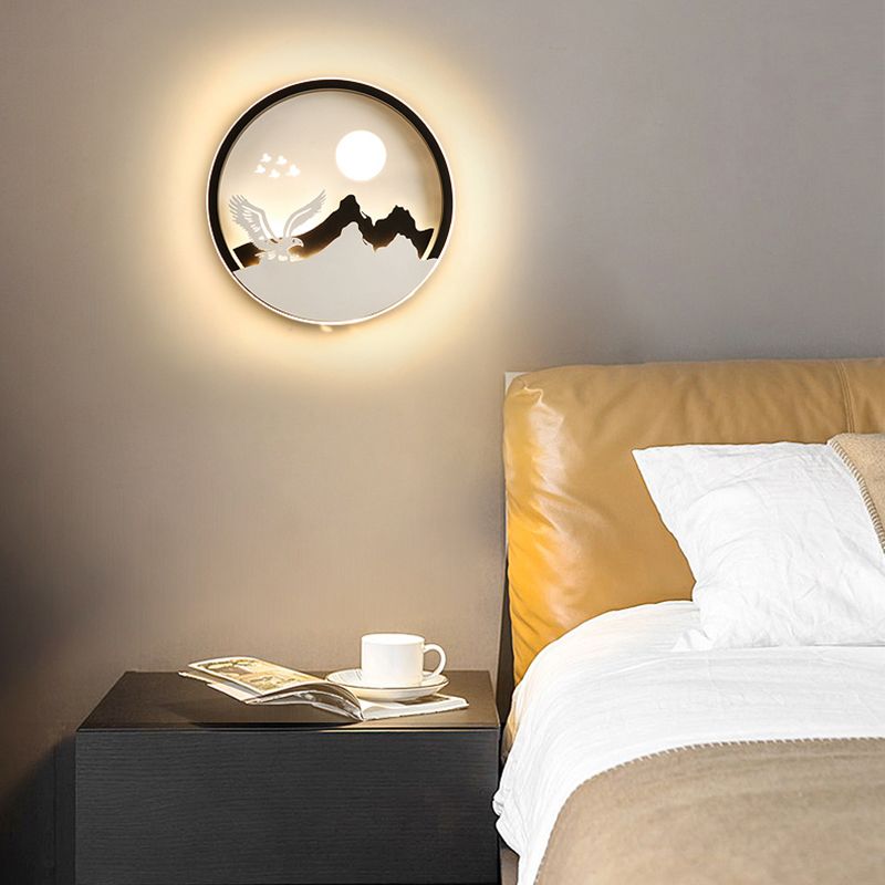 Unique Shape Wall Light Kids Style Metal 1 Light Wall Mounted Light Fixture