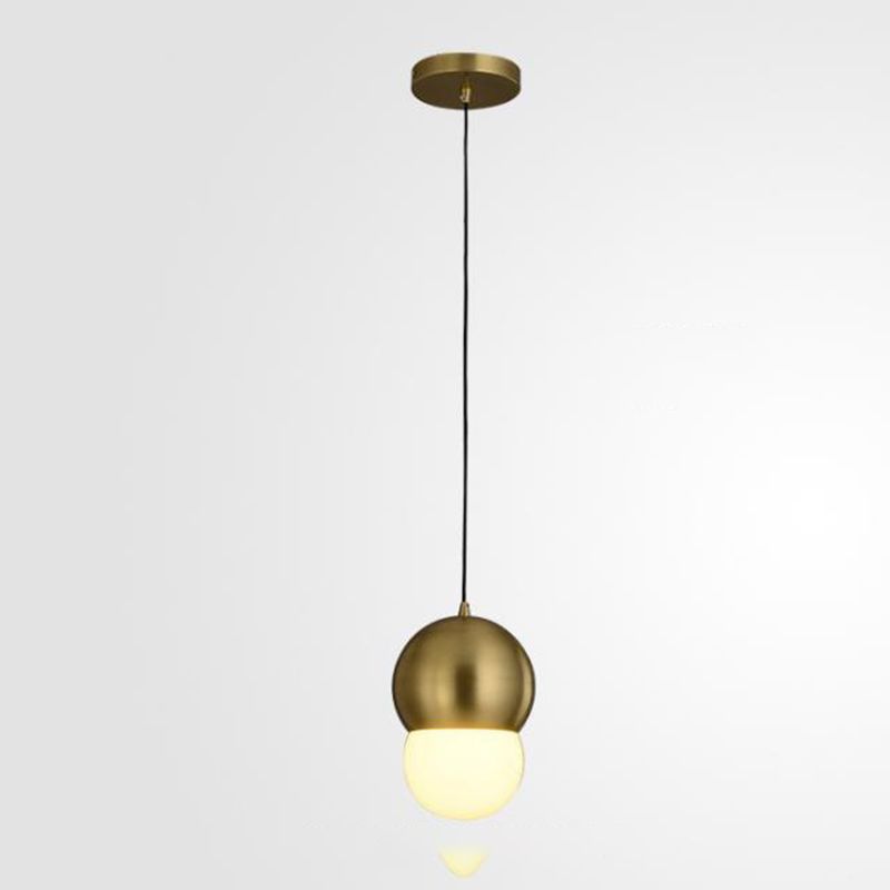 Messing kleine hanglampverlichting postmodern metalen ophanging licht voor woonkamer