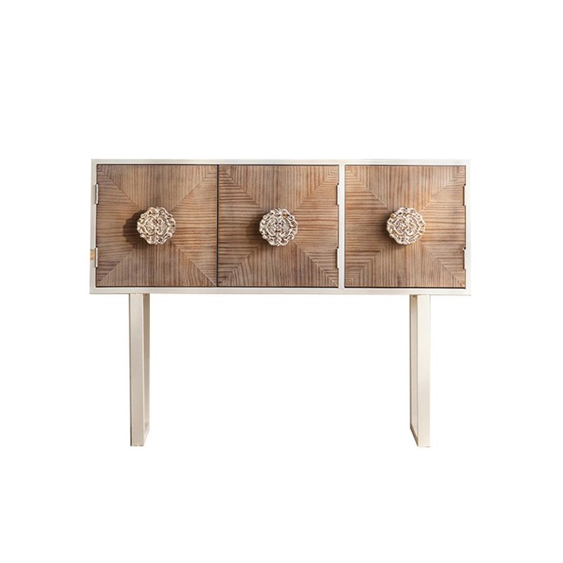 Industrial Standard Natural Accent Chest Distressed Wood Accent Cabinet