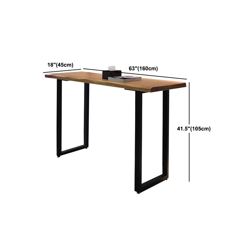 Rectangle Pub Table Modern Bar Height Solid Wood Bar Table for Indoor