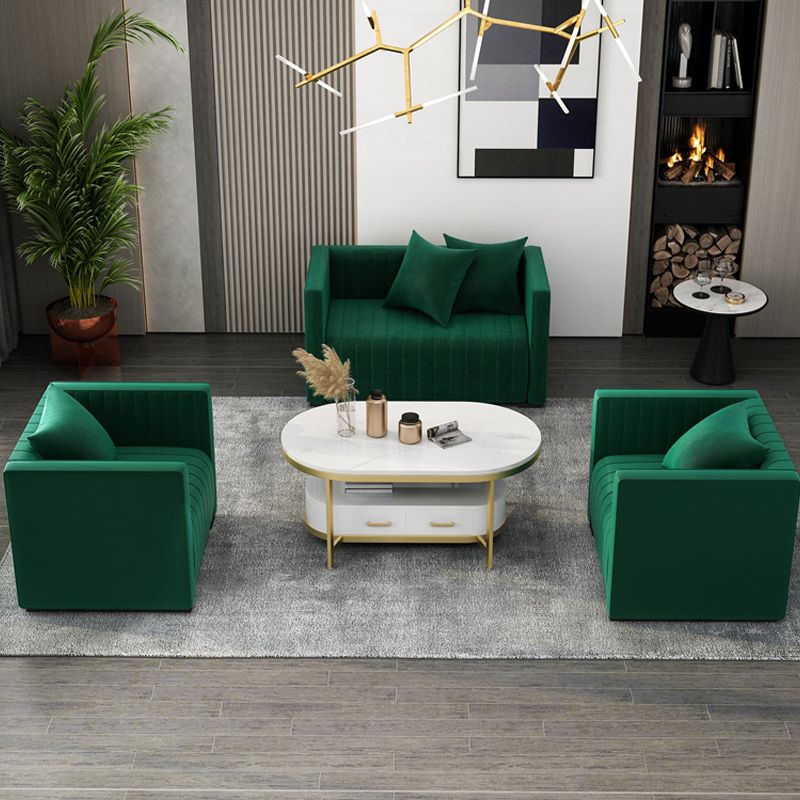 Glam 4 Legs Coffee Cocktail Table Slate Cocktail Table for Living Room