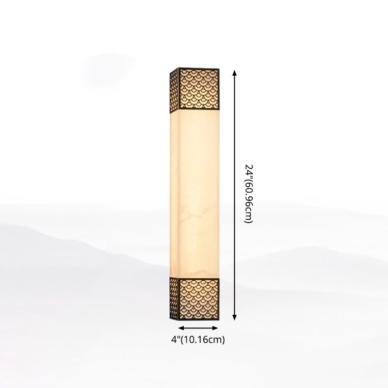Lampada da parete a parete quadrata contemporanea Lampada a monte in metallo per soggiorno