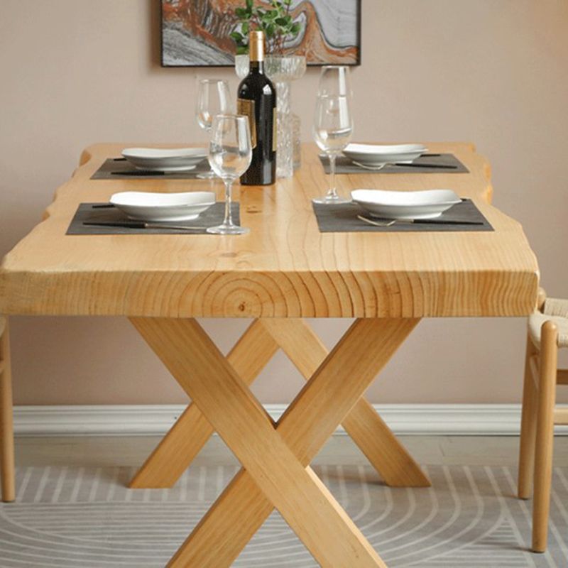 Industrial 1/5 Pieces Dining Set Rectangle Wood Dining Table for Living Room