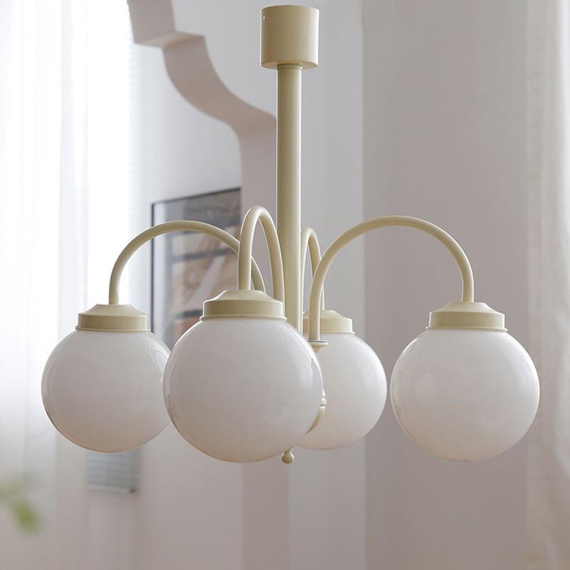 Glass Simplicity Style Chandelier Globe Multi Light Hanging Light for Restaurant