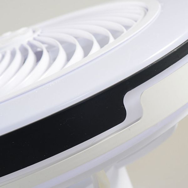 Runde Lüfterlampe Minimalistische Acrylschlafzimmer-LED-Halbflush-Deckenleuchte