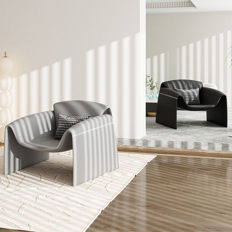 37.4" Wide Faux Leather Armchair Arms Included Chair for Living Room