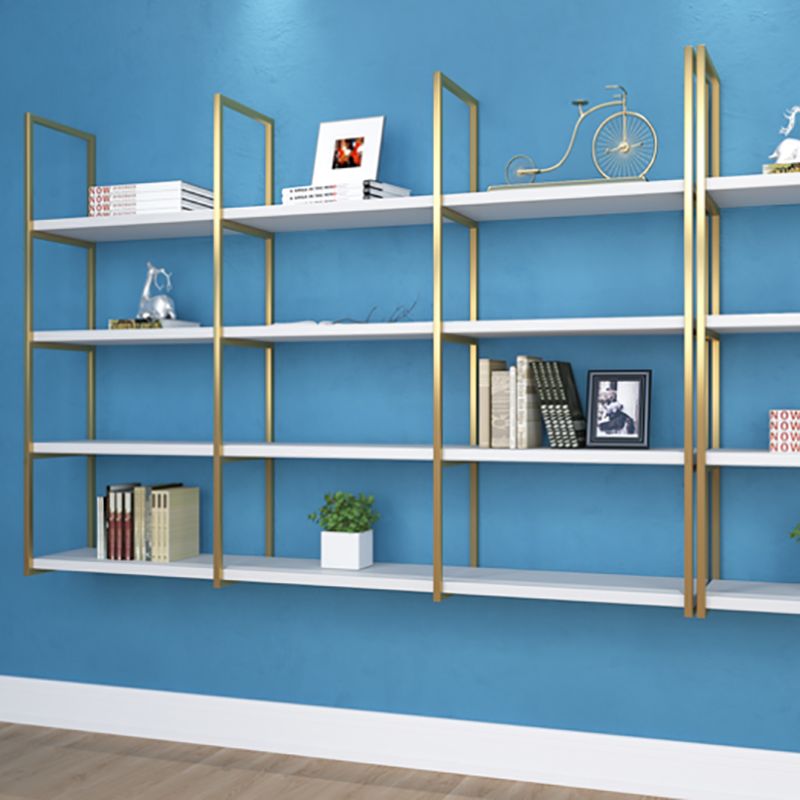Rectangle Wooden Shelf Bookcase Wall Mounted Industrial Home Office Bookshelf