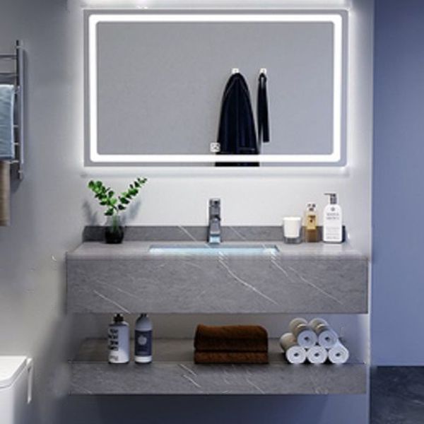 Modern Sink Vanity Wall Mounted Standard Bathroom Vanity with Mirror
