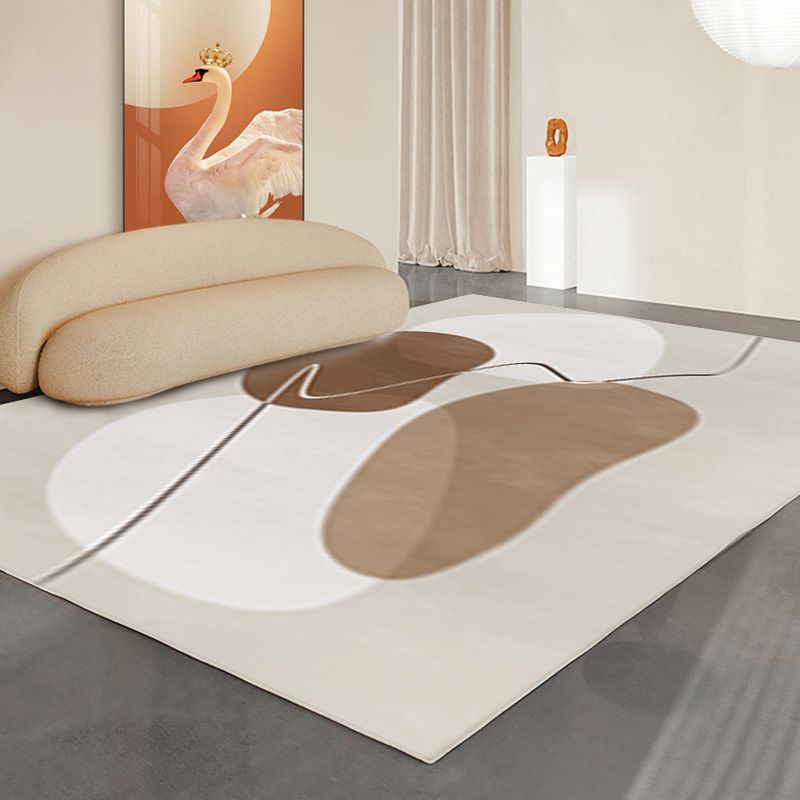 Leisure Carpet Funky Contrast Panel Area Rug Polyester Living Room Carpet with Non-Slip Backing