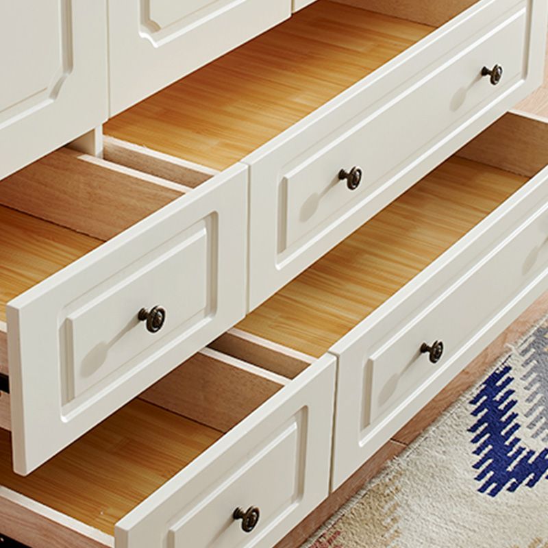 Rectangular Wardrobe Cabinet Nautical Style Home Wooden Wardrobe Closet