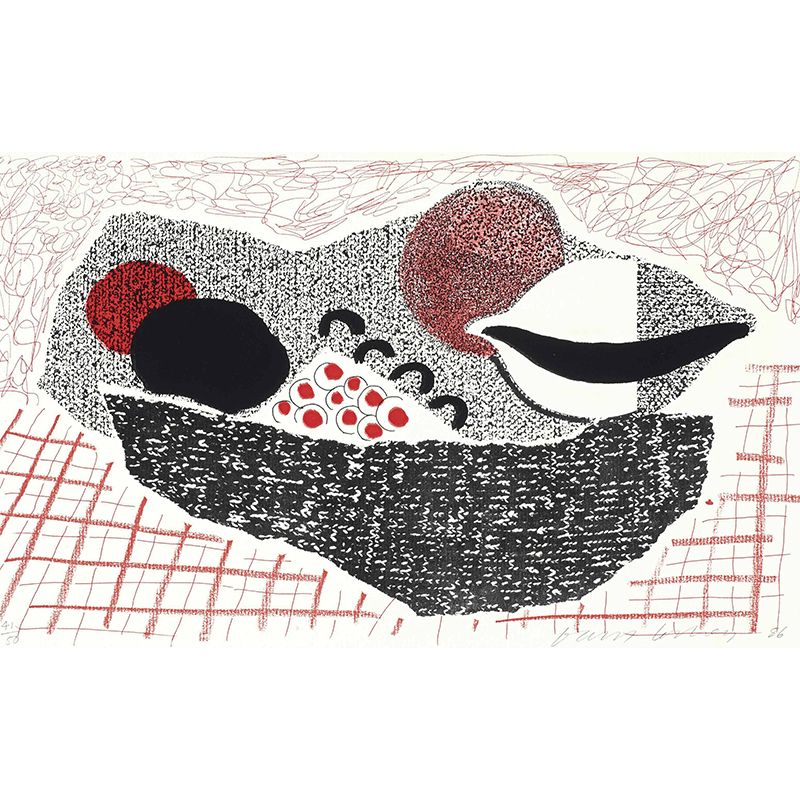 Black-Red Sacks Mural Decal Moisture Resistant Artistic Bedroom Wall Covering, Custom Size