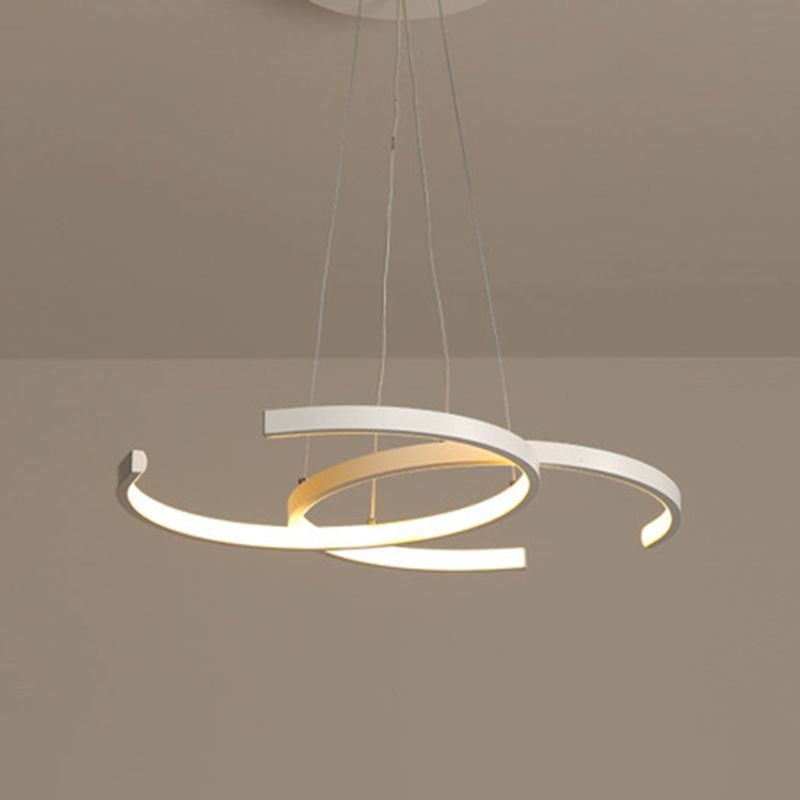 Acryl C-vormige hangende lampkit Hedendaagse stijl LED-hanger verlichtingsarmatuur