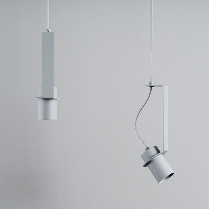 Zylindrischer Anhänger Spotlight Nordic 1 Head Metal Down Lighting Feature für Schlafzimmer