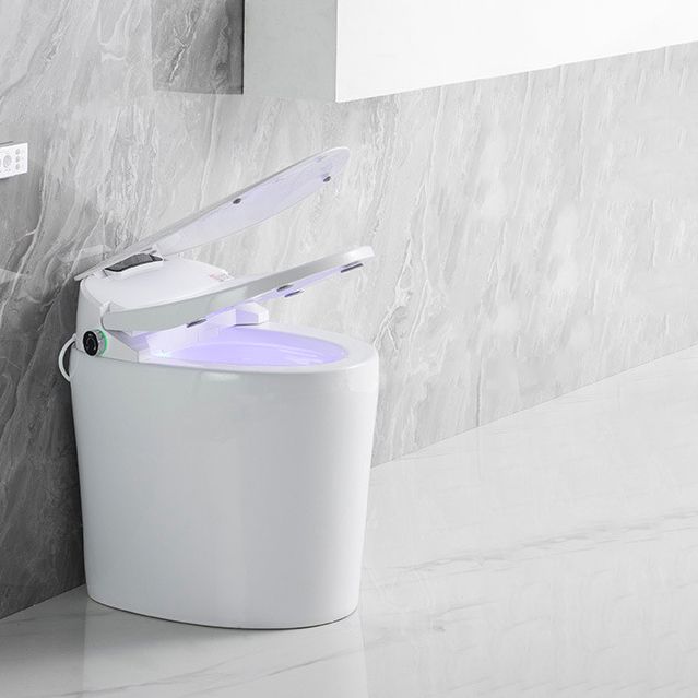 Modern Floor Mount Toilet Bowl Siphon Ceramic Toilet with Seat for Bathroom