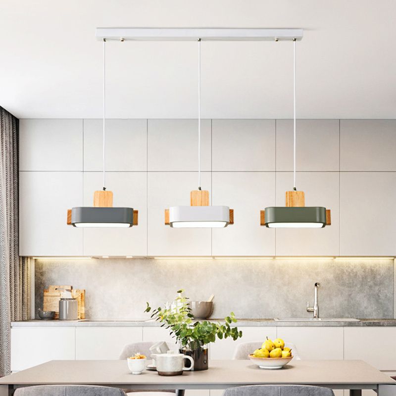Nordic Brick Hanging Lamps Acrylic Hanging Pendant Lights for Bedroom