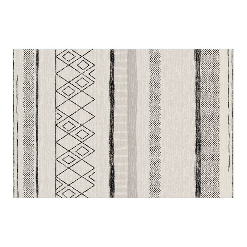 Rosa Muster Teppich Polyester Einfacher Teppichfleckfest -Resistent Teppich für Salon