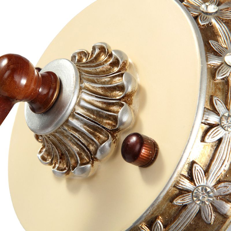 Accensione della parete a campana in stile vetro smerigliato 1 lampadina a parete bianca con gocce di cristallo trasparenti per corridoio