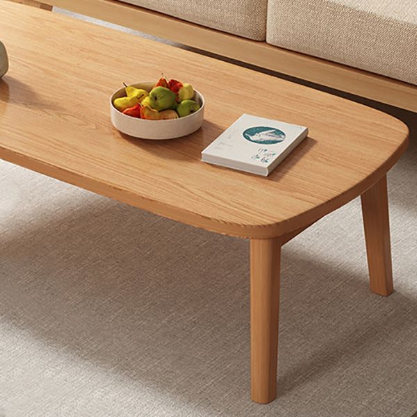 Modern 21.65" Tall R Wooden Coffee Table 4 Legs Cocktail Table