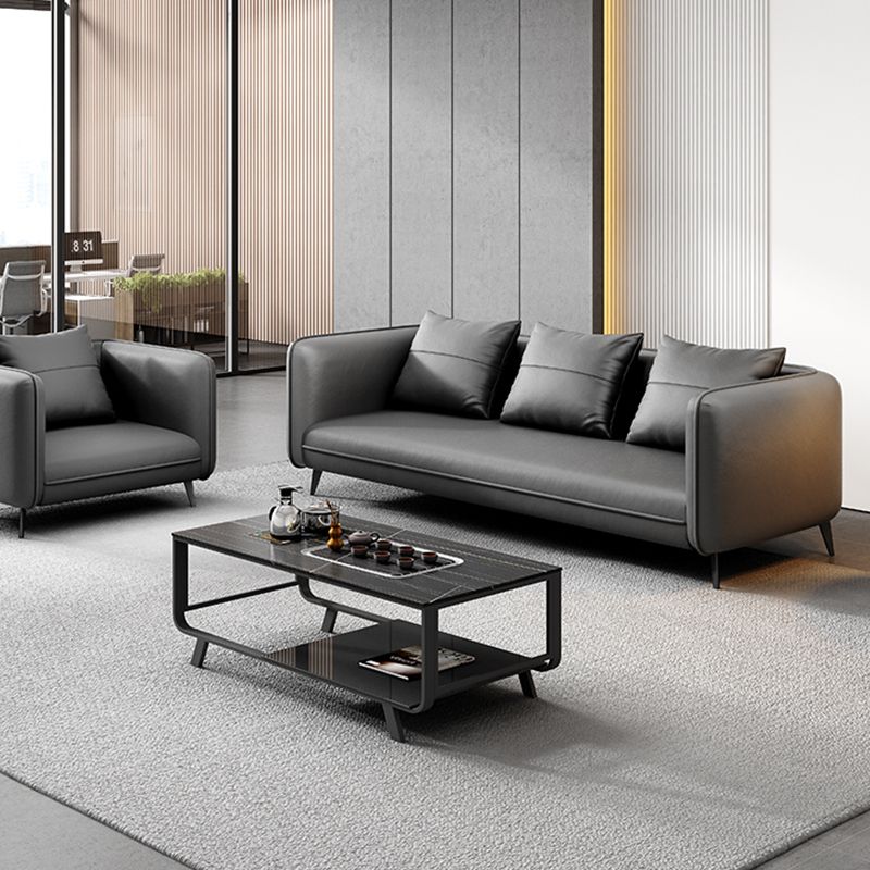 Modernes Büro-Smoking-Sofa mit Polsterkissen für Bonuszimmer, Wohnzimmer