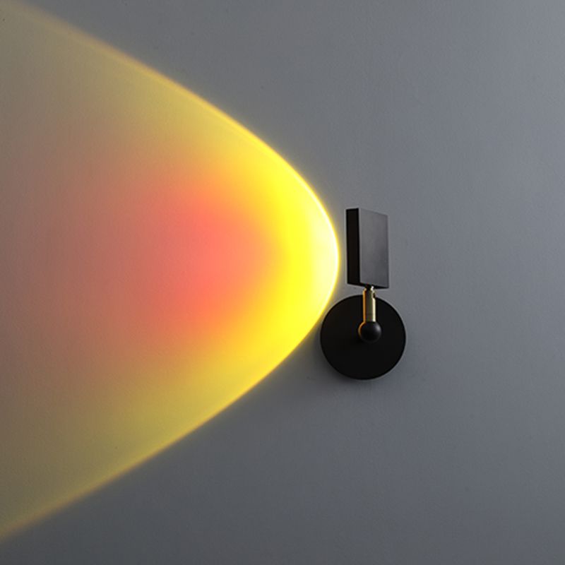 Lampada a parete a LED armata a 1 luce moderna a parete in metallo montato per la camera da letto